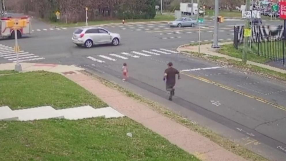 PHOTO: Barbers from Look Sharp Barbershop in East Hartford, Connecticut ran outside to save a young child from oncoming traffic.