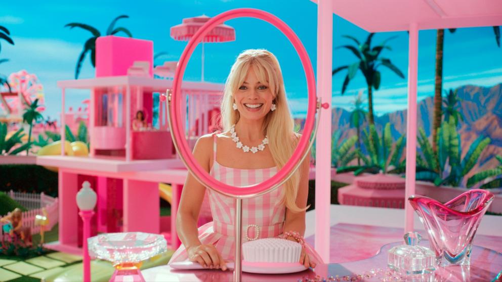 PHOTO: This image released by Warner Bros. Pictures shows Margot Robbie in a scene from "Barbie." 