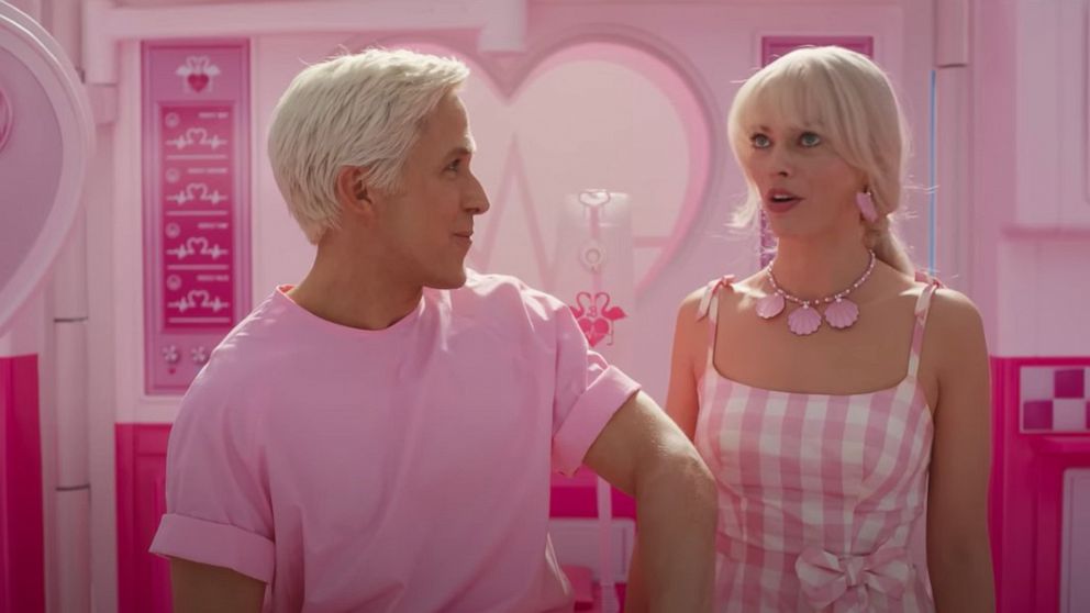 Behind the scenes video of Margot Robbie and Ryan Gosling as Barbie and Ken