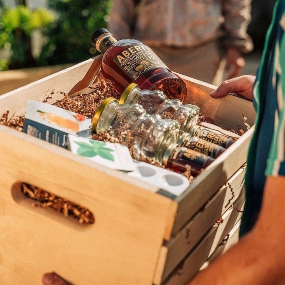 PHOTO: Fresh local honey and Aberfeldy kits for distribution with Bee Informed and the Gardening Giveback Project.