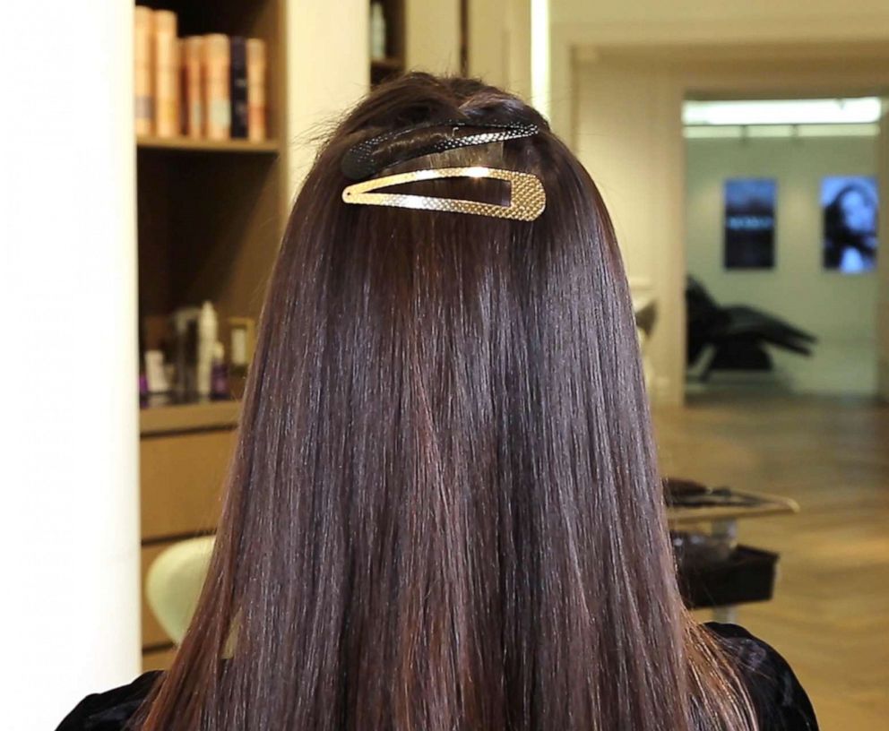 PHOTO: "Good Morning America" tried barrettes on four different hair types. 