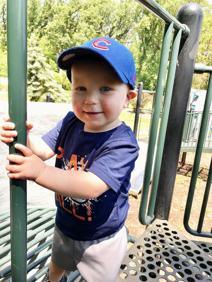 PHOTO: Swinging the bat runs in the family! William's dad played baseball at Binghamton University.