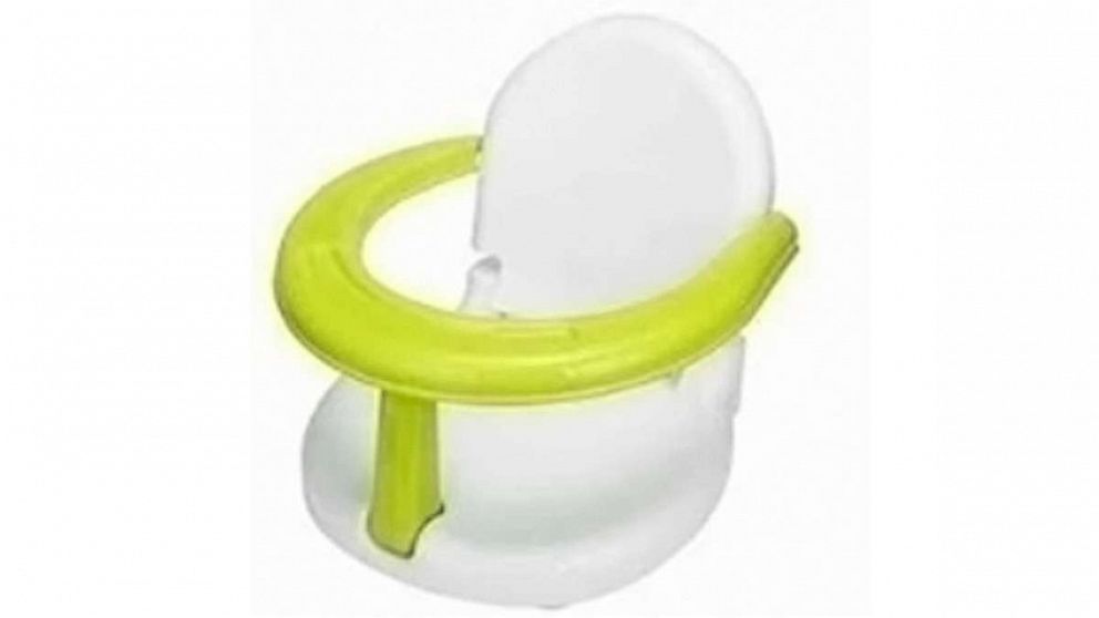 An infant bath seat imported by BATTOP is pictured in an image posted by the United States Consumer Product Safety Commission on their website. The bath seat was exclusively sold by Amazon, and has been recalled due to drowning hazard, according to the CPSC.