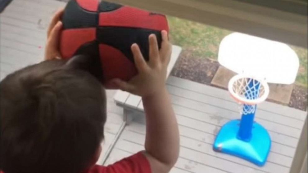 PHOTO: Calvin Shannon, 4, and his YouTube compilations showing his basketball skills are a must-see.