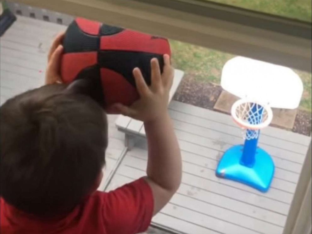 PHOTO: Calvin Shannon, 4, and his YouTube compilations showing his basketball skills are a must-see.