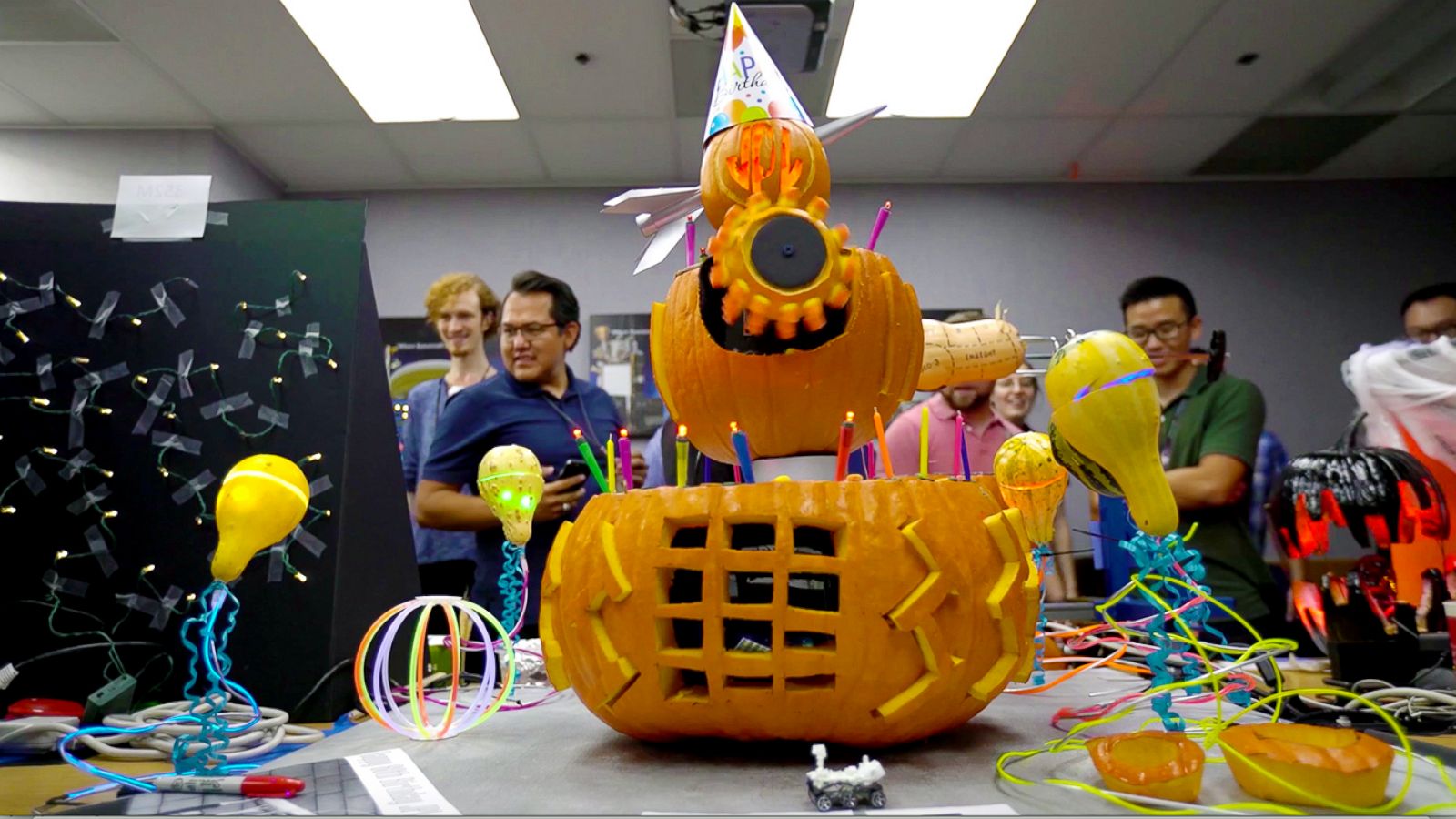 PHOTO: NASA's Jet Propulsion Laboratory in Pasadena, Calif., holds an annual pumpkin carving contest.