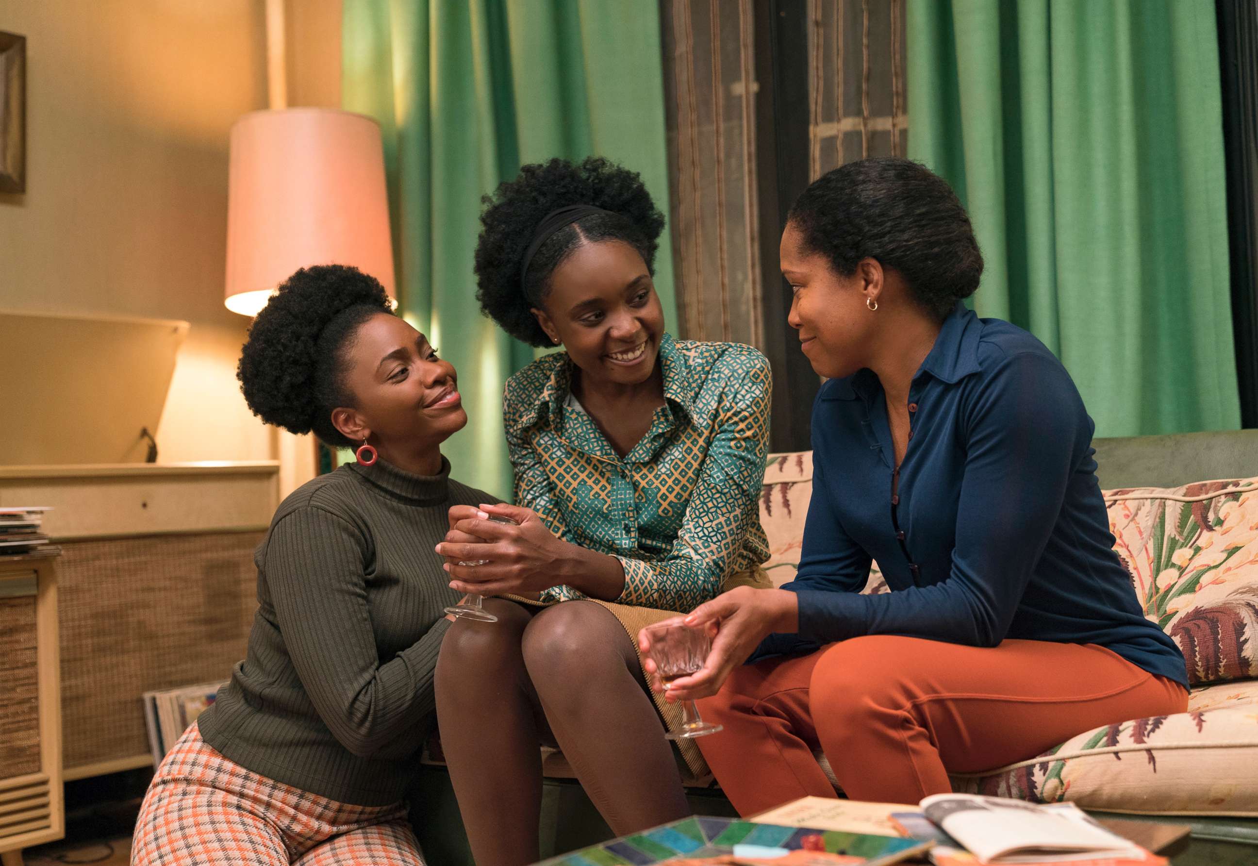 PHOTO: Teyonah Parris, left, KiKi Layne and Regina King in a scene from "If Beale Street Could Talk."