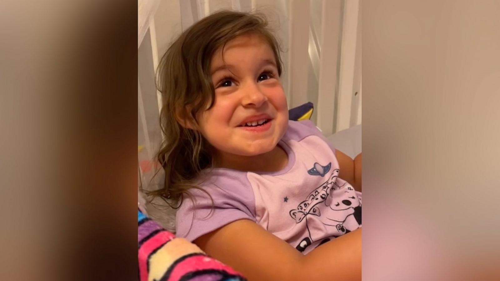 PHOTO: Paige Robison shared a TikTok video of her daughter Wren reacting after seeing her father without his beard for the first time.