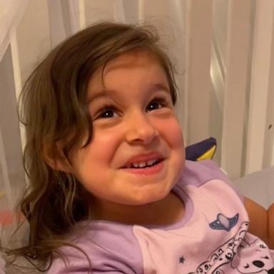 PHOTO: Paige Robison shared a TikTok video of her daughter Wren reacting after seeing her father without his beard for the first time.