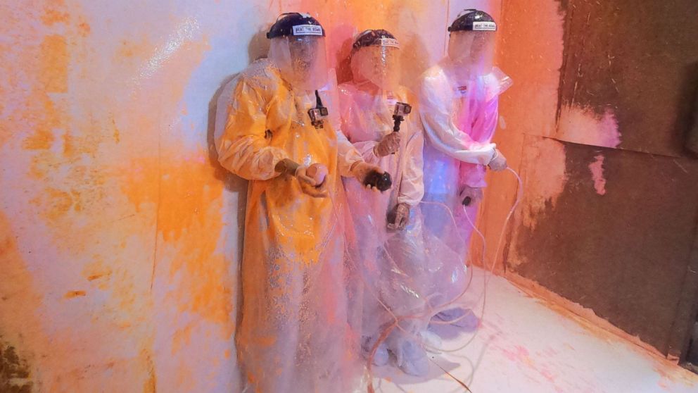 This paint bomb escape room is a blast - ABC News