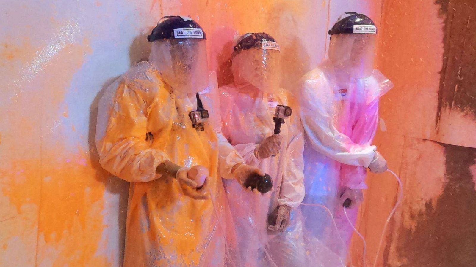 PHOTO: Beat The Bomb is the world first paint blast escape room.