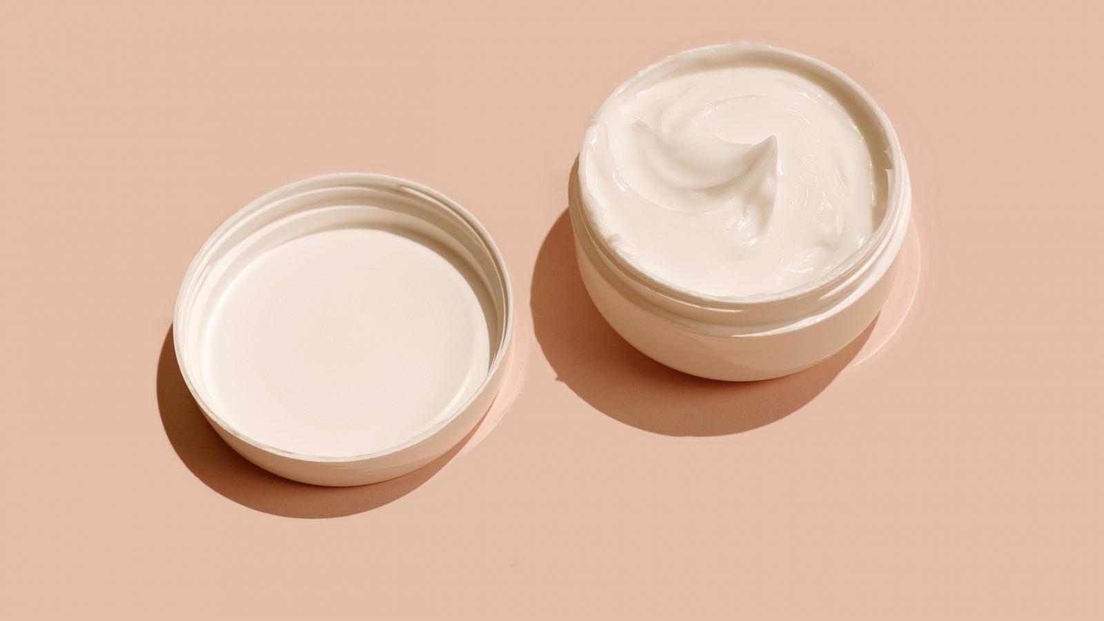 PHOTO: Beauty Cosmetic product in white plastic Jar