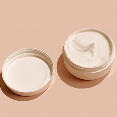 PHOTO: Beauty Cosmetic product in white plastic Jar