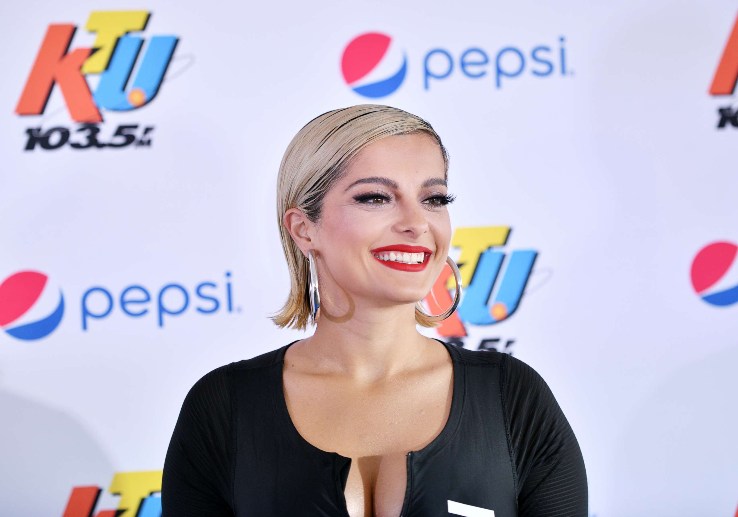 PHOTO: Bebe Rexha poses backstage during 2019 103.5 KTU KTUphoria presented by Pepsi at Northwell Health at Jones Beach Theater, June 15, 2019, in Wantagh, New York.