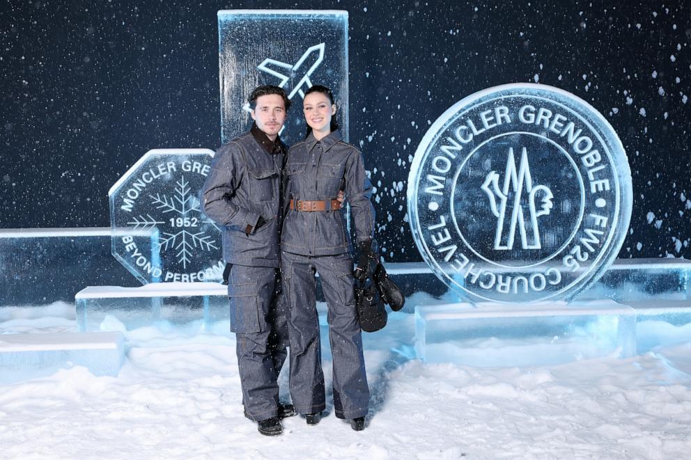 PHOTO: Brooklyn Peltz Beckham and Nicola Peltz attends the Moncler Grenoble Fall/Winter 2025 Show on March 15, 2025 in Courchevel, France.