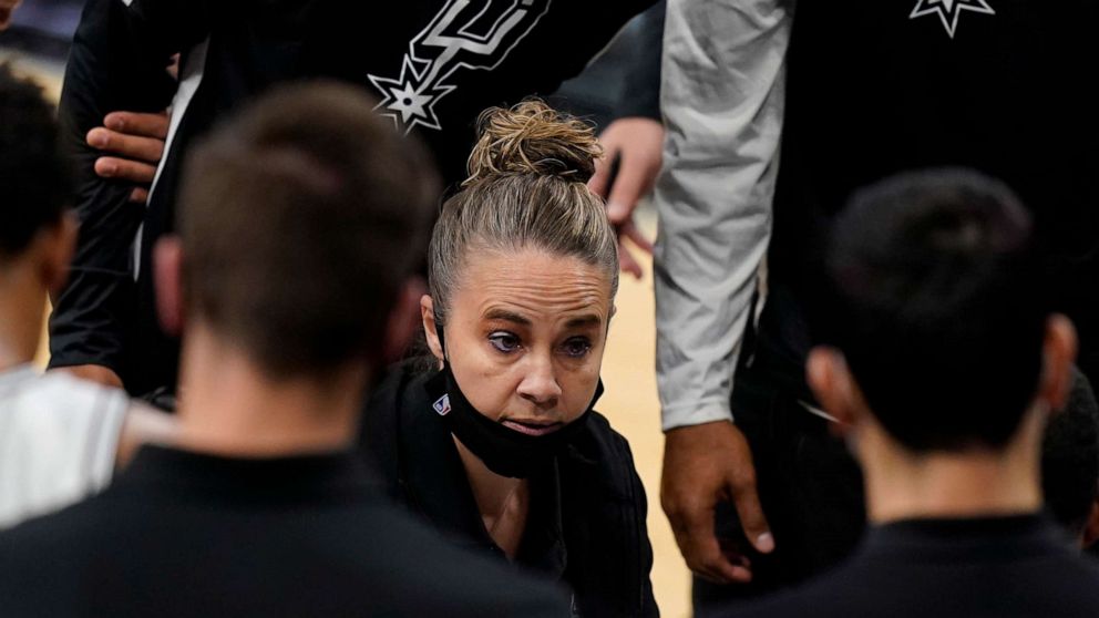 VIDEO: Woman becomes 1st to serve as head coach in NBA game
