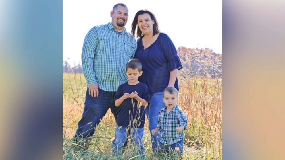 PHOTO: Becky and Jim Sykes of West Virginia and their two sons, 5-year-old Nate and nearly 2-year-old Anthony, are pictured in an undated handout photo.