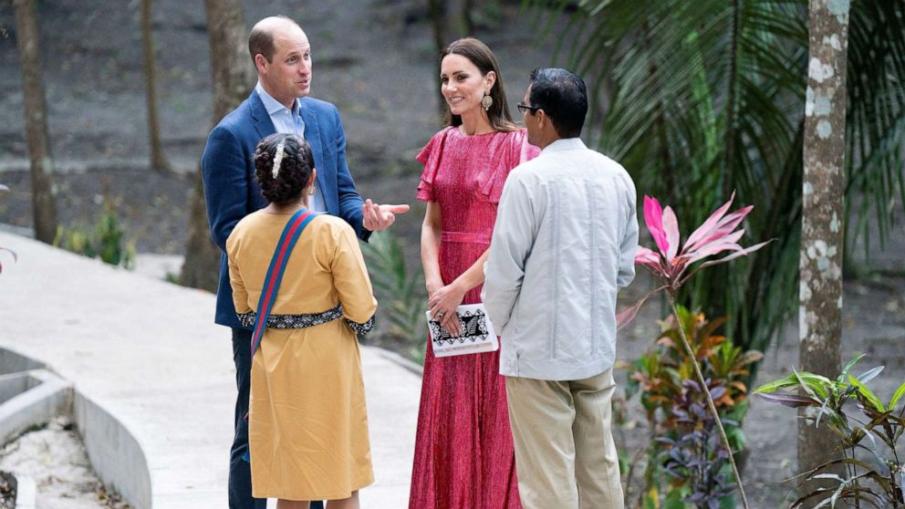 VIDEO: Prince William and Duchess Kate celebrate the queen's platinum jubilee in Caribbean