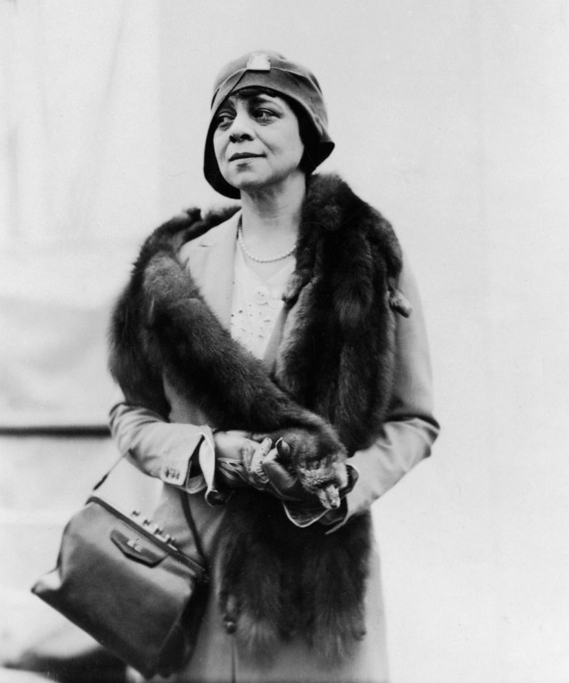 PHOTO: American librarian Belle da Costa Greene is pictured in full-length portrait in 1929. She was the first director of the Morgan Library. 