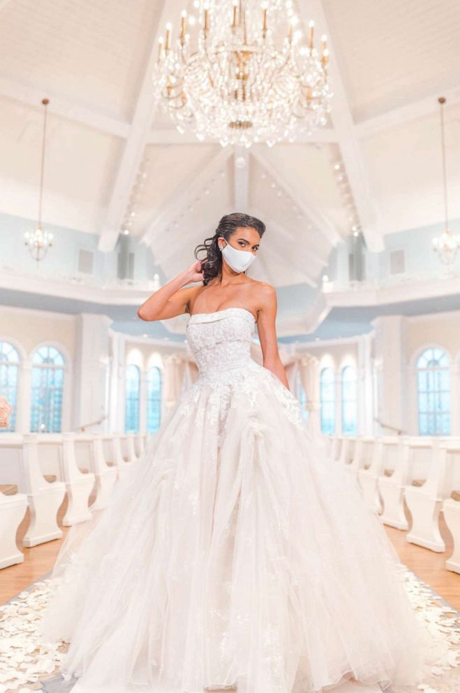 PHOTO: Model wears Disney Weddings' Elevated Belle Dress, which pays tribute to the 30th anniversary of Disney's "Beauty and the Beast."
