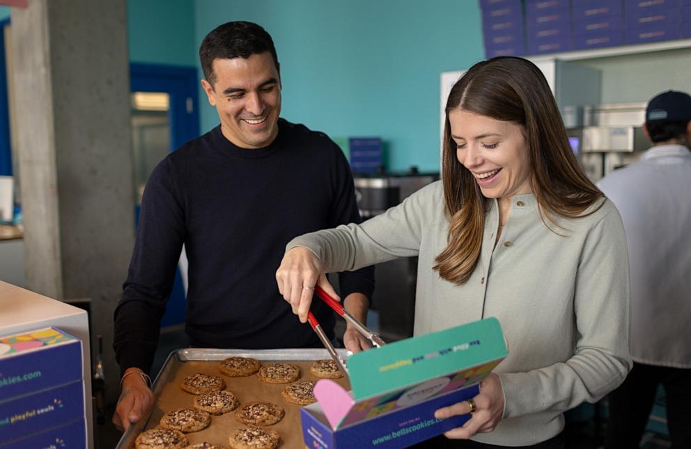 PHOTO: Brooke and Tomas Perez of Bell's Cookies
