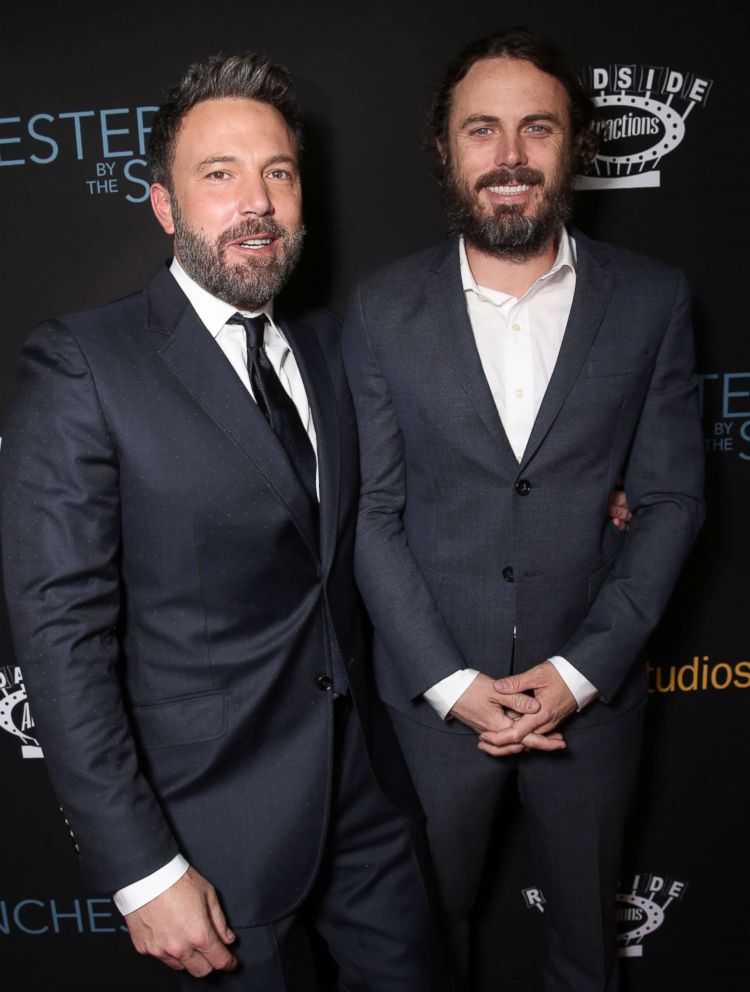 PHOTO: Ben Affleck and Casey Affleck attend the "Manchester By The Sea" Los Angeles Premiere at AMPAS Samuel Goldwyn Theater, Nov. 14, 2016, in Beverly Hills.