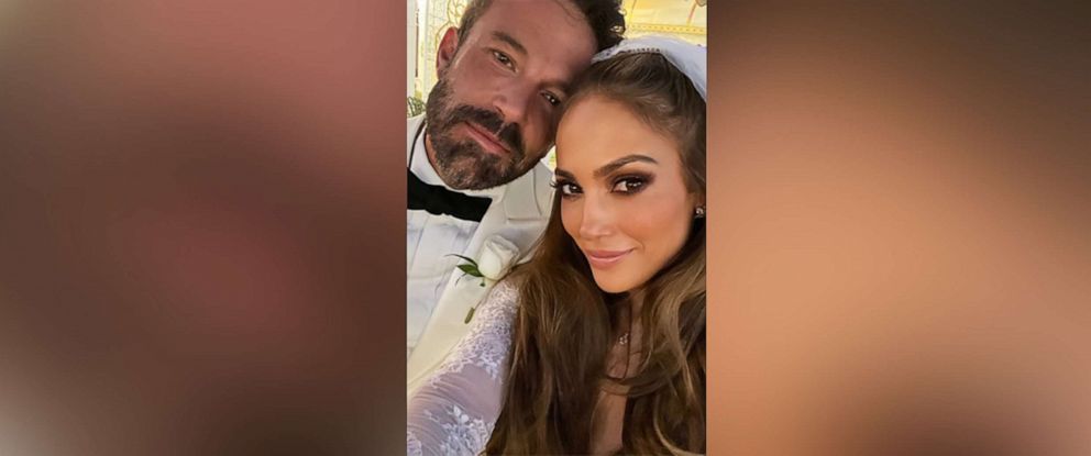 PHOTO: Jennifer Lopez shared photos of her wedding to Ben Affleck on her website, July 17, 2022.