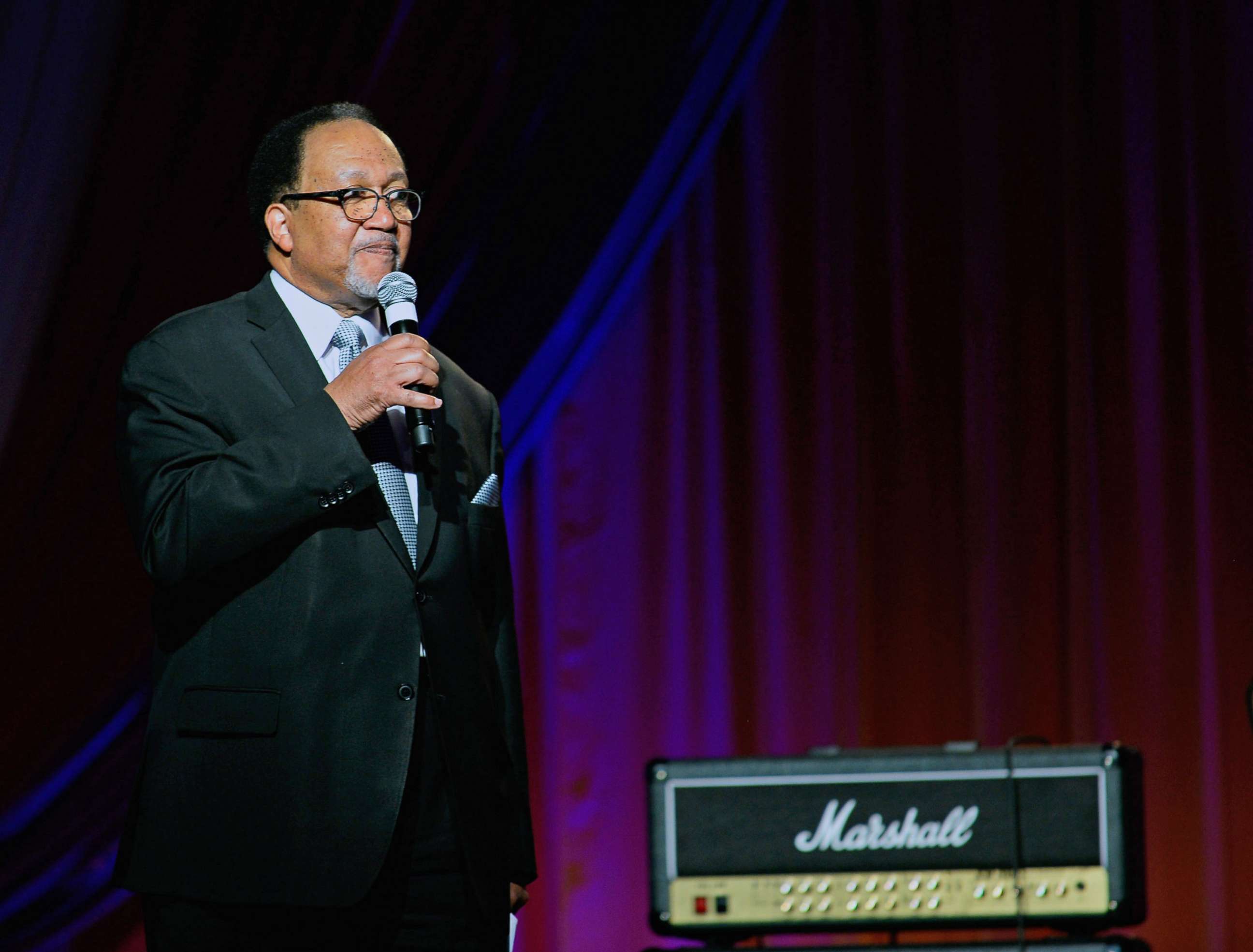 PHOTO: Dr. Benjamin Chavis speaks during a Diamond Empowerment Fund event at the Four Seasons Hotel Las Vegas  on May 28, 2015, in Las Vegas.