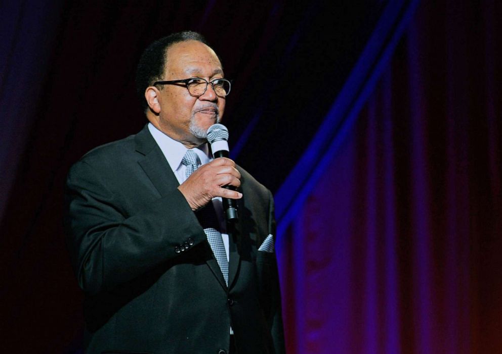 PHOTO: Dr. Benjamin Chavis speaks during a Diamond Empowerment Fund event at the Four Seasons Hotel Las Vegas on May 28, 2015, in Las Vegas.