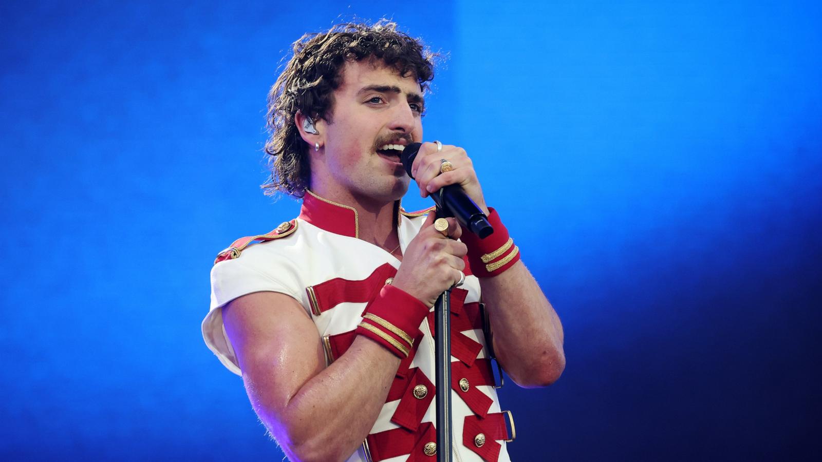PHOTO: Benson Boone performs at the Coachella Stage during the 2025 Coachella Valley Music and Arts Festival, April 18, 2025, in Indio, Calif.
