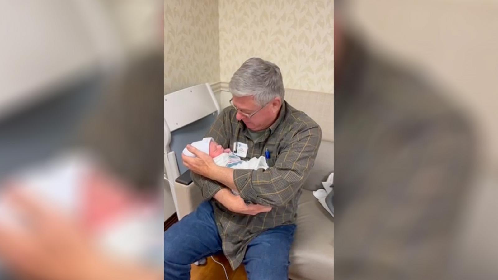 PHOTO: John Roy Hennigan learned on Dec. 11 that his stepdaughter Chloe Benton and her husband Joel Benton had named their baby boy John after him.