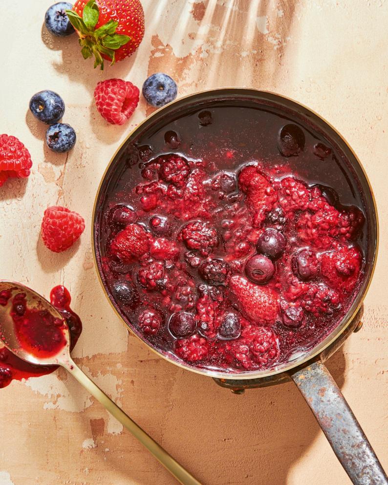 PHOTO: A berry compote from Suzy Karadsheh's new cookbook, "The Mediterranean Dish: Simply Dinner."