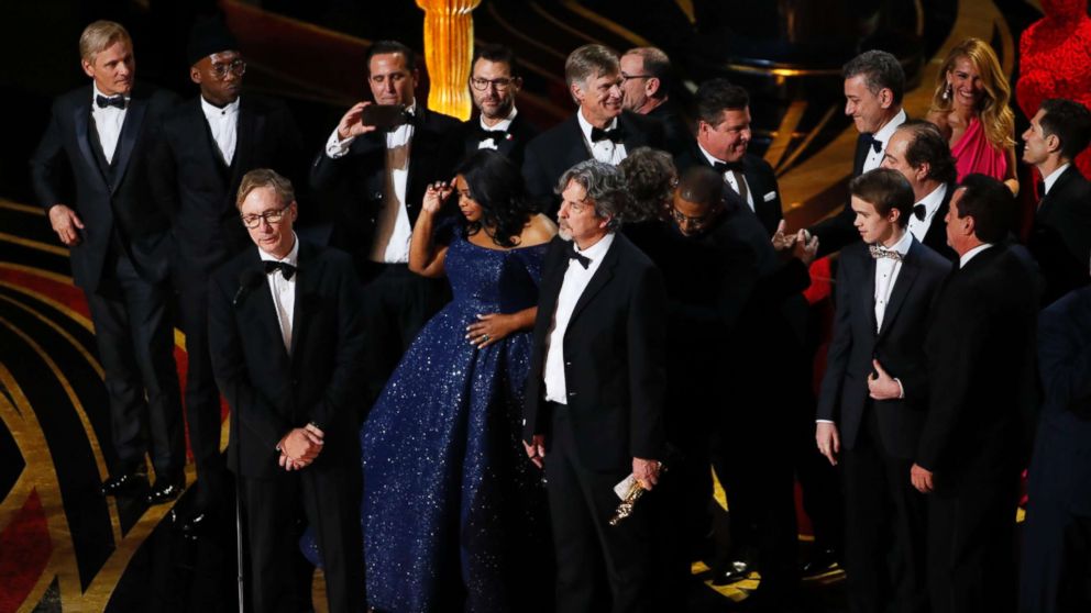 PHOTO: The best picture award for "Green Book" at the 91st Academy in Los Angeles Awards, Feb. 24, 2019.