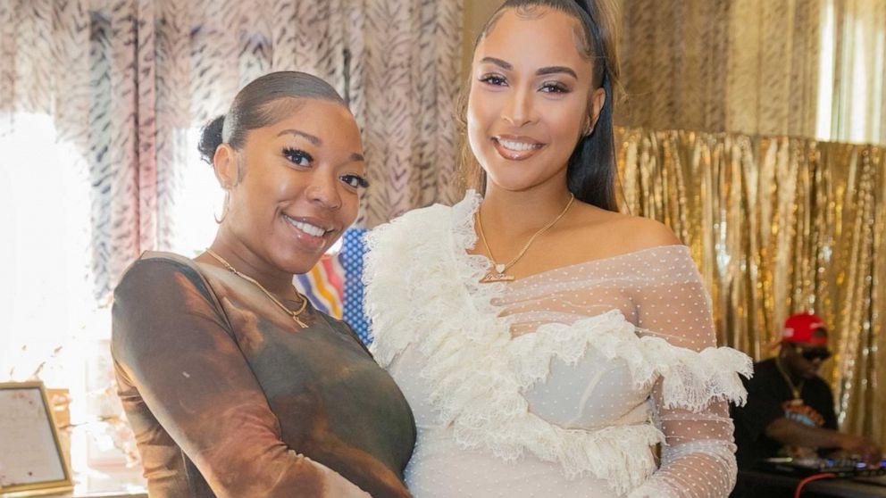 PHOTO: Best friends Kelcey Harris and DeZhana Stallworth were pregnant at the same time this year and both gave birth in early December.