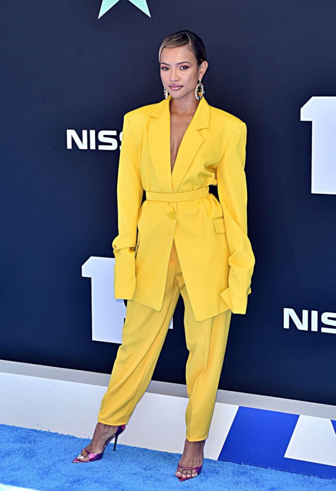 PHOTO: Karrueche Tran attends the 2019 BET Awards at Microsoft Theater on June 23, 2019, in Los Angeles.