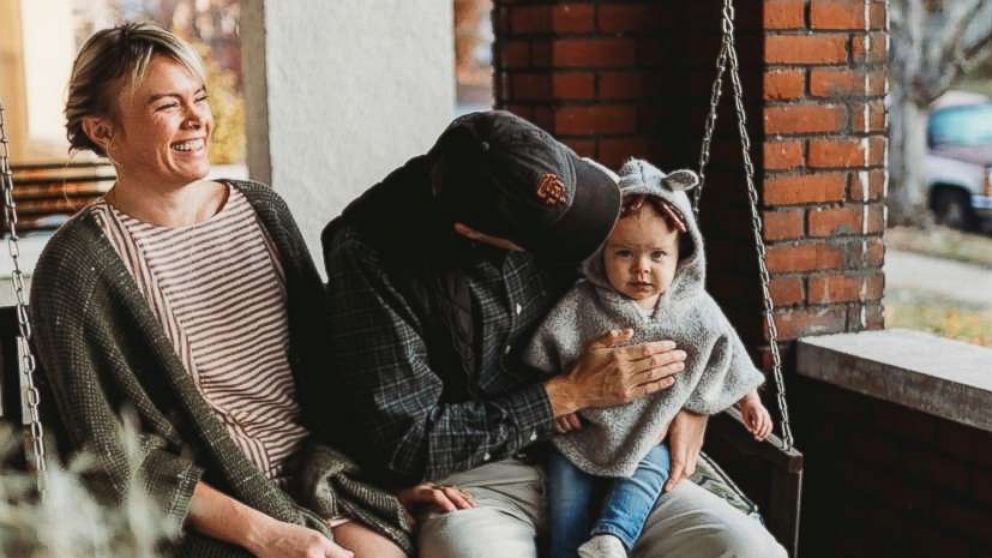 PHOTO: Beth Loster is pictured with her daughter and husband.