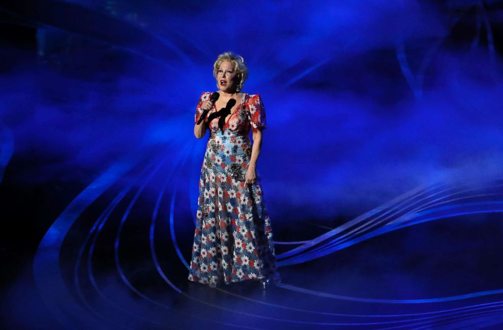 PHOTO: Bette Midler sings "The Place Where Lost Things Go" during the Oscars, Feb. 24, 2019, at the Dolby Theatre in Los Angeles.