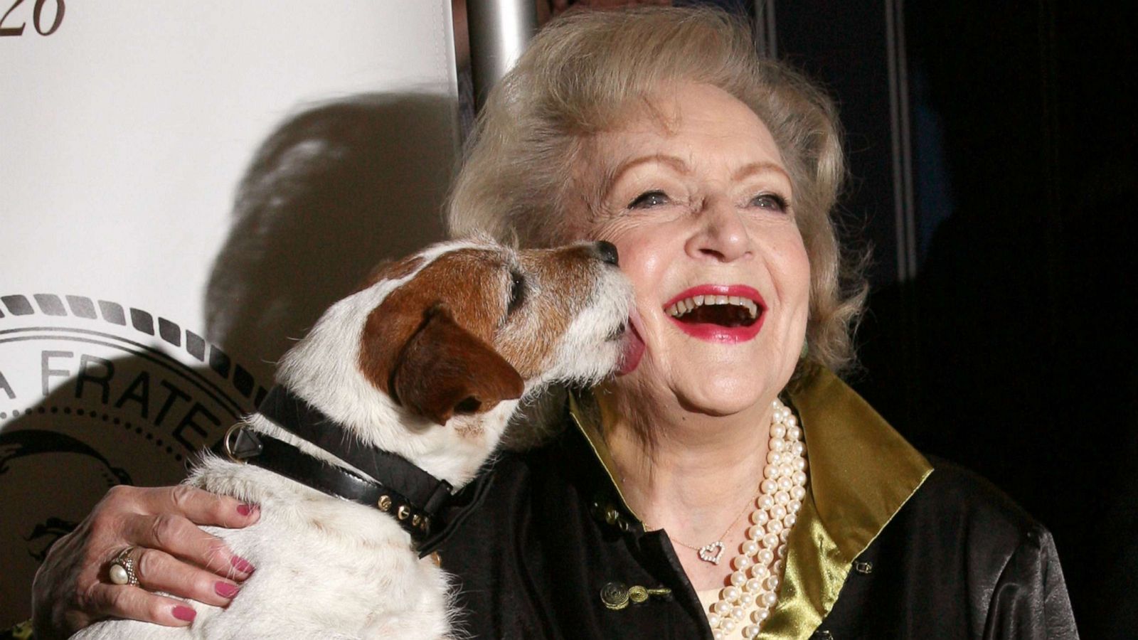 PHOTO: In this May 16, 2012 file image Actress Betty White and Uggie the dog attends The Friars Club Salute To Betty White at Sheraton New York Hotel & Towers in New York City.