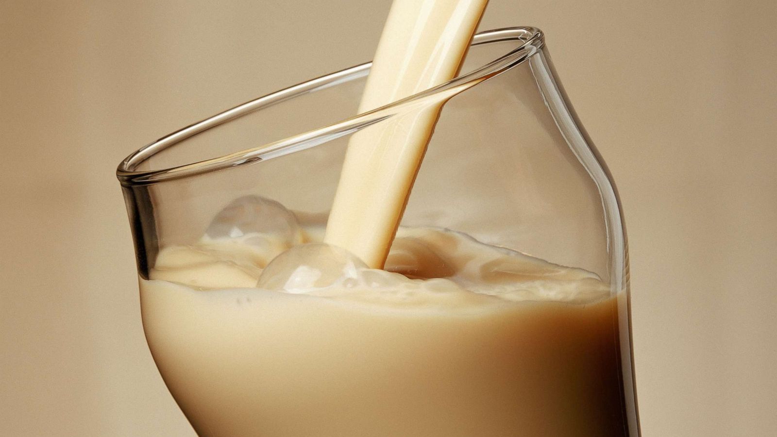 PHOTO: A stock photo of a beverage being poured into a glass.