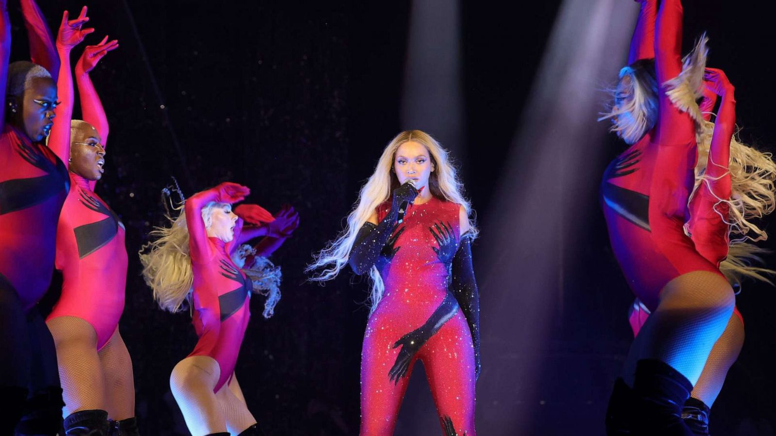 PHOTO: Beyonce performs onstage during the "RENAISSANCE WORLD TOUR" at NRG Stadium on September 24, 2023 in Houston, Texas.