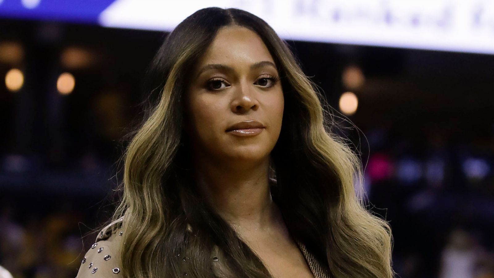 PHOTO: In this June 5, 2019, file photo, Beyonce walks to her seat at Game 3 of the NBA Finals in Oakland, Calif.