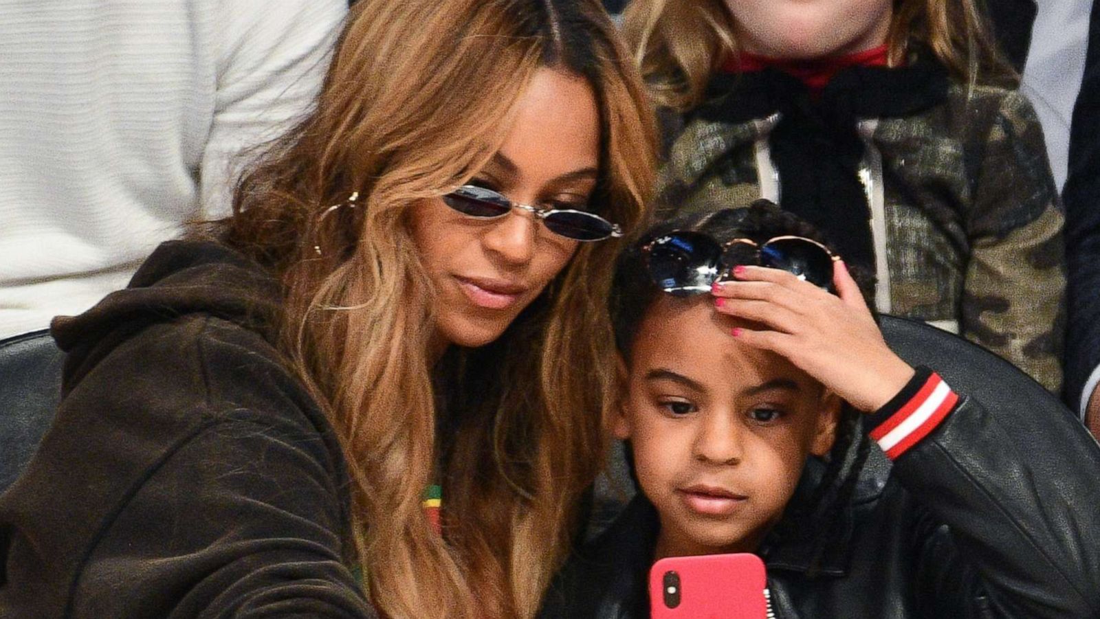 PHOTO: Beyonce and Blue Ivy Carter attend a game at the Staples Center on Feb. 18, 2018 in Los Angeles.