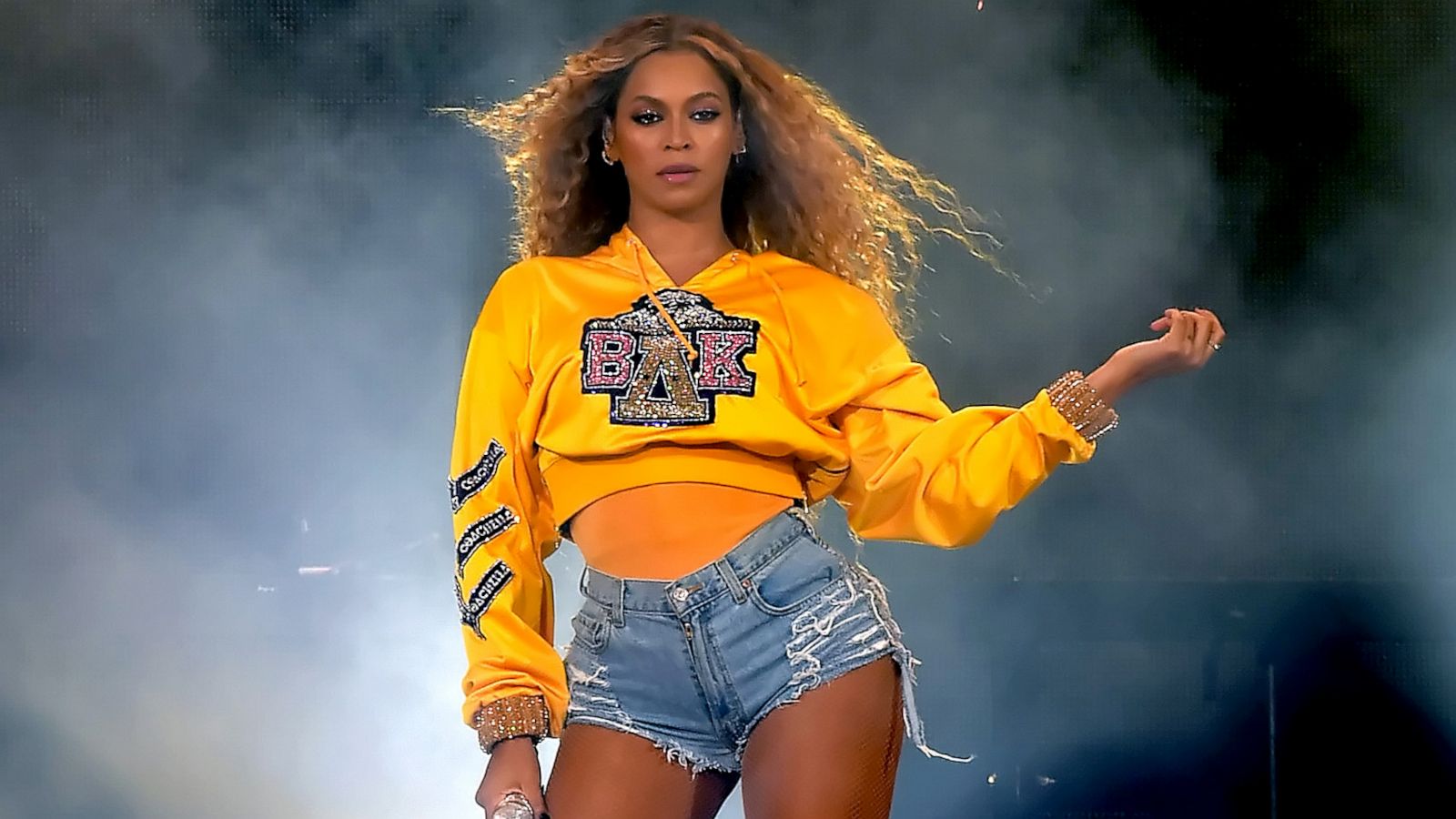 PHOTO: Beyonce Knowles performs onstage during 2018 Coachella Valley Music And Arts Festival Weekend 1 at the Empire Polo Field, April 14, 2018, in Indio, Calif.