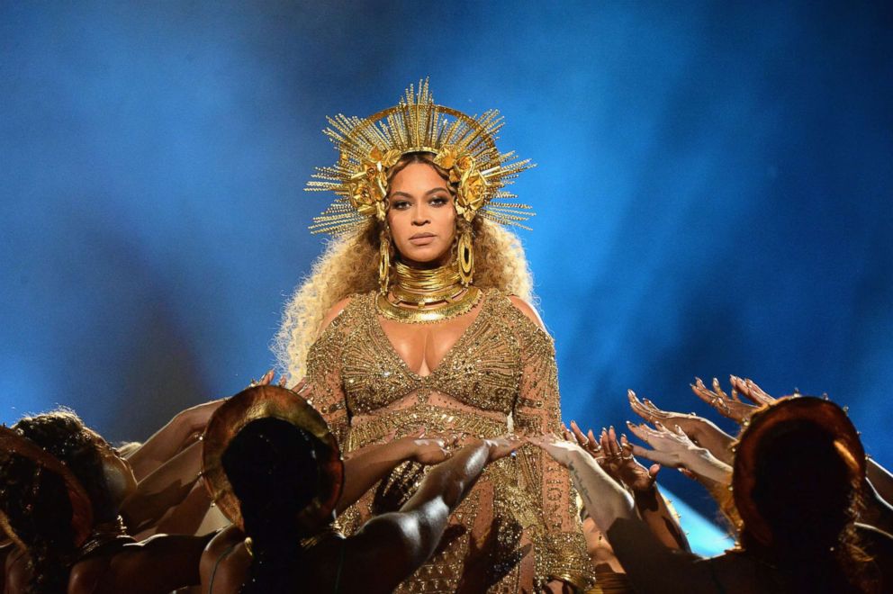 PHOTO: Beyonce performs onstage during The 59th GRAMMY Awards, Feb. 12, 2017 in Los Angeles.