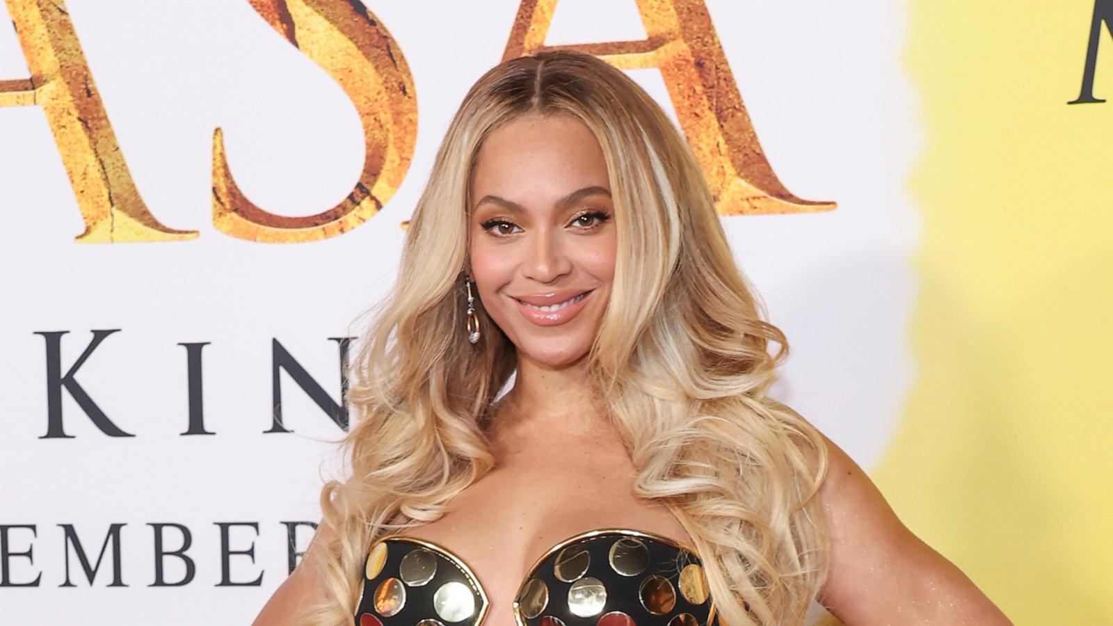 PHOTO: Beyonce attends the Los Angeles premiere of Disney's "Mufasa: The Lion King" at Dolby Theatre, Dec. 9, 2024, in Hollywood.