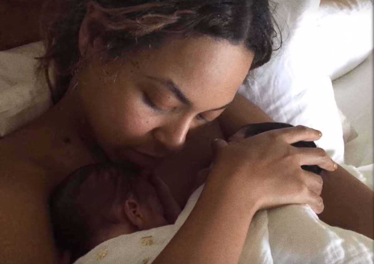 PHOTO: Beyonce with her twins in a screengrab taken from her Netflix movie "HOMECOMING: A film by Beyonce," 2019. 