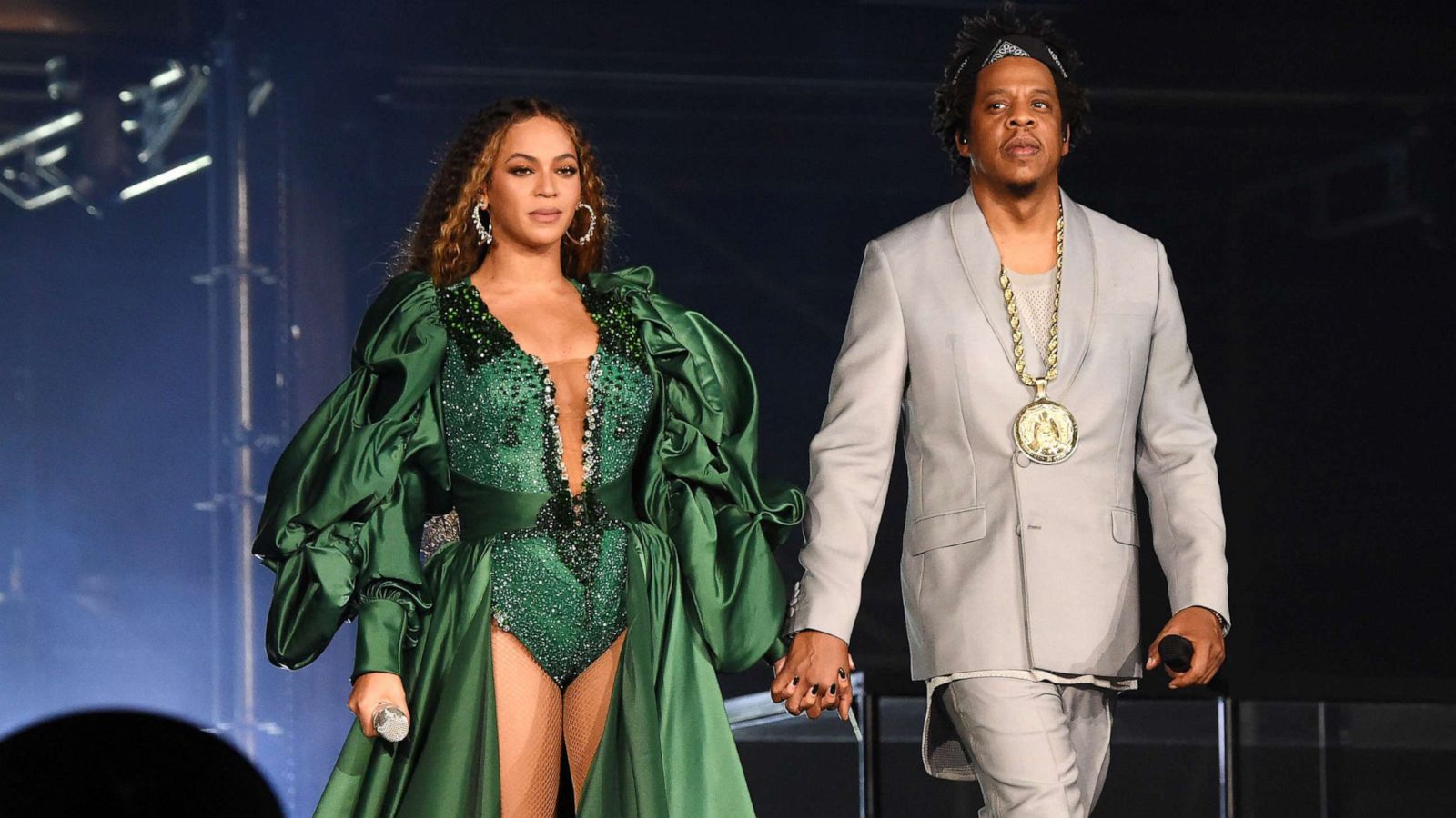 PHOTO: Beyonce and Jay-Z perform during, Dec. 2, 2018 in Johannesburg, South Africa.