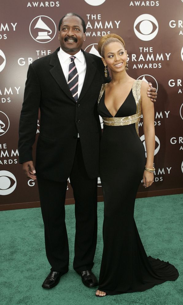 PHOTO: Singer Beyonce and her father Mathew Knowles arrive at the 47th annual Grammy Awards at the Staples Center in Los Angeles, February 13, 2005.