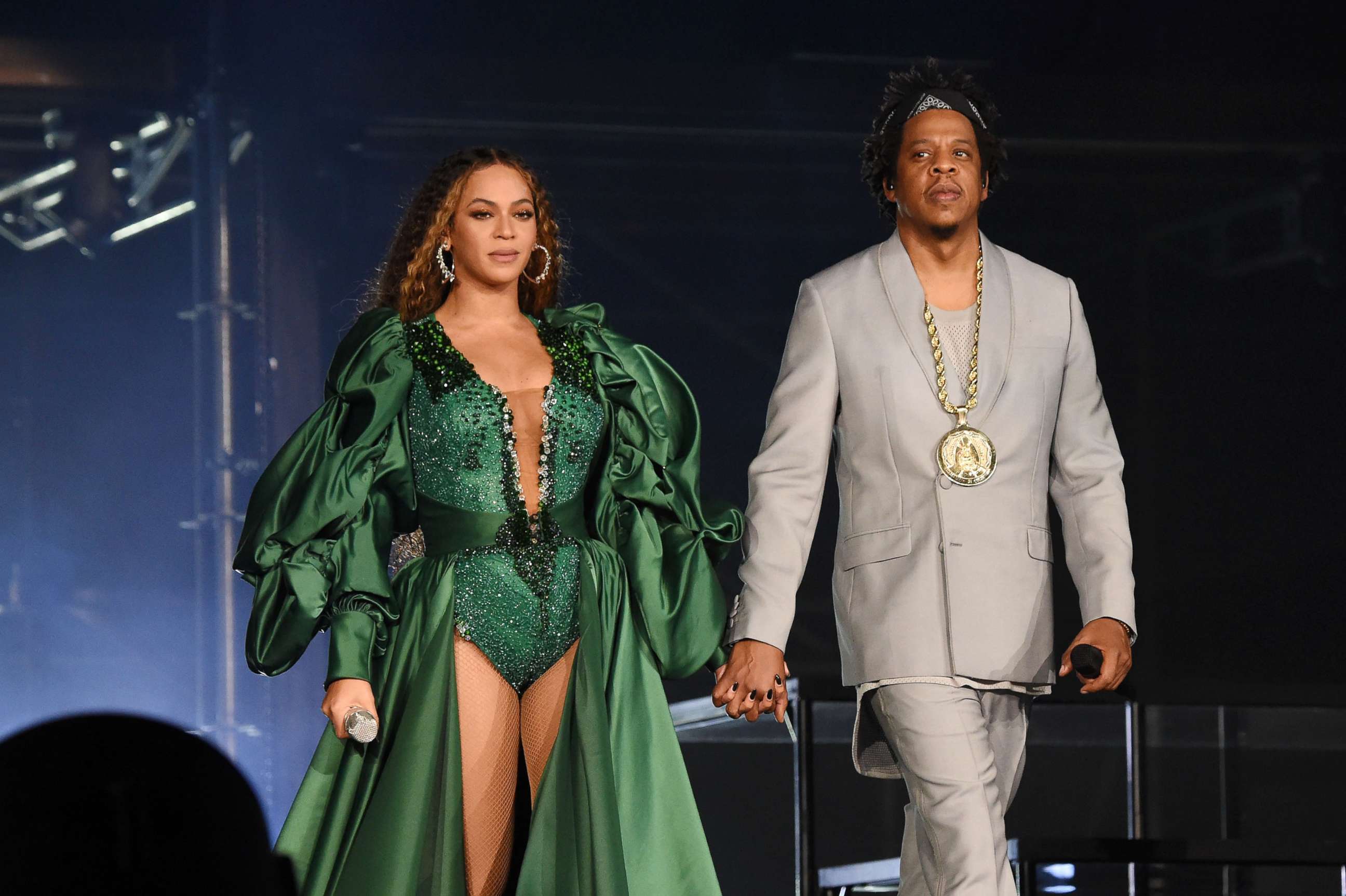 PHOTO: Beyonce and Jay-Z perform during the Global Citizen Festival, Dec. 2, 2018 in Johannesburg, South Africa.