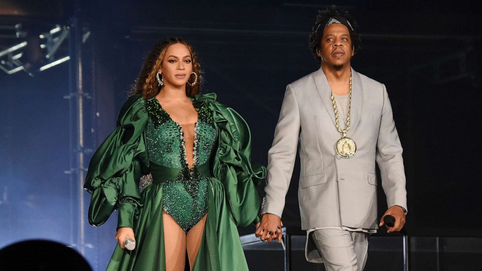 PHOTO: Beyonce and Jay-Z perform during the Global Citizen Festival, Dec. 2, 2018 in Johannesburg, South Africa.